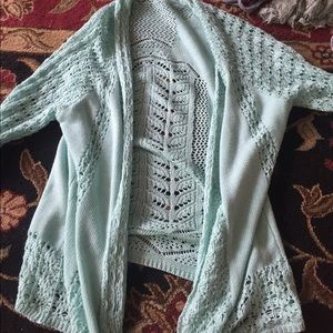 Mint blue cardigan